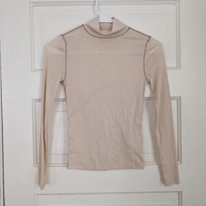 Madewell Beige Long Sleeve Tee